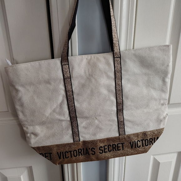 Victoria Secret Love Victoria Canvas Tote Bag - Picture 5 of 12
